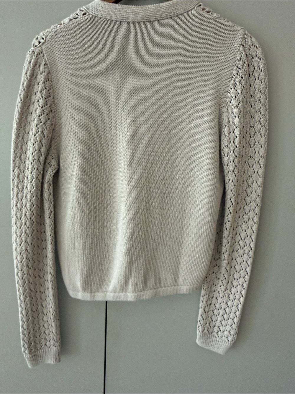 Cotton daisy crochet cardigan by Autumn Cashmere size M - Picture 5 of 5
